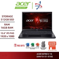 ACER NITRO V 15 ANV15-51-51XJ / ANV15-51-564F GAMING LAPTOP (I5-13420H 16GD5 512GSSD / RTX4050 6GD6 