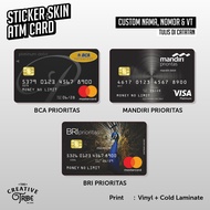 Custom Fake Priority - Skin Card Sticker - Vinyl ATM Debit Credit Emoney Flazz Sticker