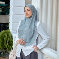 HEGIRA SO - MARJAN TWILL NC ORNELLA | PRINTED SLIP ON (INSTANT HIJAB) >> DAILY COMFORT