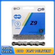 KMC Z9 Bicycle Chain 9 Speed 116L With Box Missing Links Connector Nickel For MTB Road Bike