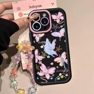 Case ForOPPO A3X A60 A18 A38 A78 A58 Reno 8T A57 Purple Stars Butterfly Cat Soft Cover kroioiztqr