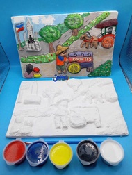 PINOY PULP-CULTURE |PAINT-YOUR-OWN PAPER PULP | LUNETA | INTRAMUROS | JEEPNEY | PH FLAG | BAHAY KUBO