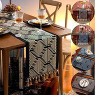Table Runner 4/6/8/10 Seats Dining Table Tablecloth Coffee Table Mat Suitable for Home Festival Deco