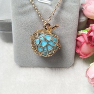 Bohemian Style Diffuser Necklace Hollow out Perfume Pouch Music Symbol Knot Pendant Womens Fashion J