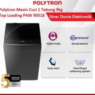 Polytron Mesin Cuci 1 Tabung 9Kg Belleza PAW 90518 Top Loading