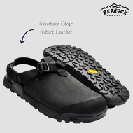 [BEDROCK United States] Mountain Clog Mountain Series Toe Sandals | Neutral | Obsidian Dark Gray Out