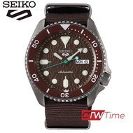 (ผ่อนชำระ สูงสุด 10 เดือน) NEW SEIKO 5 SPORTS AUTOMATIC นาฬิกาข้อมือผู้ชาย สายผ้าไนล่อน รุ่น SRPD85K1