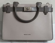 Michael Kors Tatiana Medium Leather Satchel 拼色皮質風琴包（可議價）