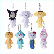 XS1 YUKIO x Sanrio Cinnamoroll Gudetama HelloKitty Plushie Cute Cartoon Plush Doll Bag Charm Keychai