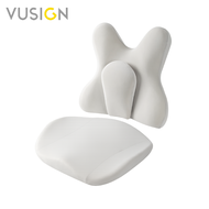 Vusign เบาะรองเก้าอี้เพื่อสุขภาพ เบาะรองนั่ง เบาะรองหลัง ลดอาการปวดเมื่อย พยุงหลัง รองรับสรีระ Cushi