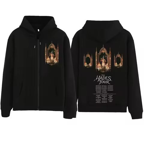 Melanie-Martinez Hades Tour 2026 Zipper Hoodie Man Woman Harajuku Pullover Tops Long Sleeve Streetwe
