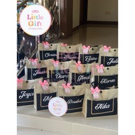 Personalized Abacca Burlap Bag