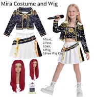 ชุดแฟชั่น KPop นักล่าปีศาจ Mira Rumi Zoey ชุดคอสเพลย์ผู้หญิงภาพยนตร์ไอดอลเสมือนคอสเพลย์ภาพยนตร์สำหรั