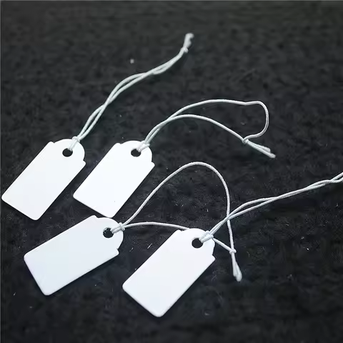 1000PCS Paper Price Tags Labels For Fashion Jewelry Beads Accessories Price Tags Size 26X13MM With E