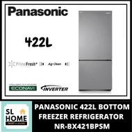 {KL & Selangor Only}PANASONIC NR-BX421BPSM 422L BOTTOM MOUNT FREEZER REFRIGERATOR WITH INVERTER