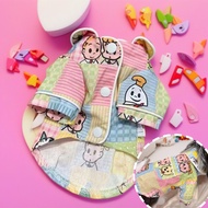 Spring Summer Pets Cats Dogs Candy Color Cute Cartoon Printed Shirts Maltese Clothes