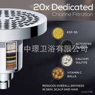 American Concealed Top Shower Head 6Inch Pressurized Filter Electroplating Nozzle round Bathroom Shower Shower Head
