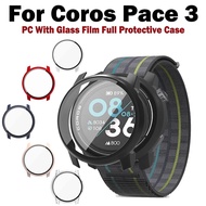 For Coros Pace 3 Case Bumper PC Hard Screen Protector Tempered Glass Cover Frame bezel for Coros Pac