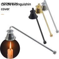 KOTAKAN13A Candle Snuffer, 18cm Handle Gold/Black/Silver Fire Extinguisher, Vintage Bell-shape Metal