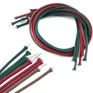 FLEOR 8PCS Random Colors 1Feet Vintage Braided Guitar Push Back Wire AWG22 Tinned Copper Wires For E
