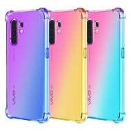 Vivo X30 Pro X50 V19 S1 Pro Y12 Y15 Y17 Case Rainbow Gradient Soft Mobile Cover Phone Case