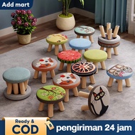 Round Sofa Stool Chair Made of Canvas Foam - Larger Sofa Stool - Round Sofa Stool - Stool - Minimali