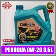 PERODUA FULLY 0W20 3.5L ENGINE OIL 0W-20 SYNTHETIC 0W 20 NEW GREEN BLUE