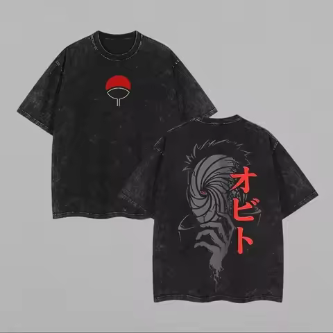 2026 new Oversized Naruto Obito Uchiha Summer T-Shir Four season popular unisex cotton T-shirt