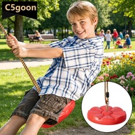 C5GOON Indoor and Outdoor Children's Disc Swing Kid Sports Red Blue Thickened Octagonal Petal Swing 