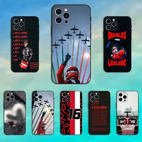 F1 C-Charles L-Leclerc-16 Phone Case For iPhone 16,15,14,13,12,11 Plus,Pro Max,XS,X,XR,SE,Mini,8,7,S