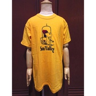 ビンテージ70's●DEADSTOCKキッズSNOOPY Sun Valley Tシャツ黄size L(14-16)●230531c3-k-tsh-stock 1970sスヌーピーデッドストック