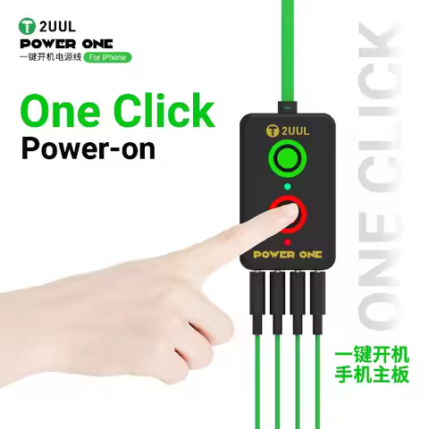 2UUL PW09 POWER ONE One Click Power on Cable with A15 Bionic Connector Dual Socket Design for IPhone