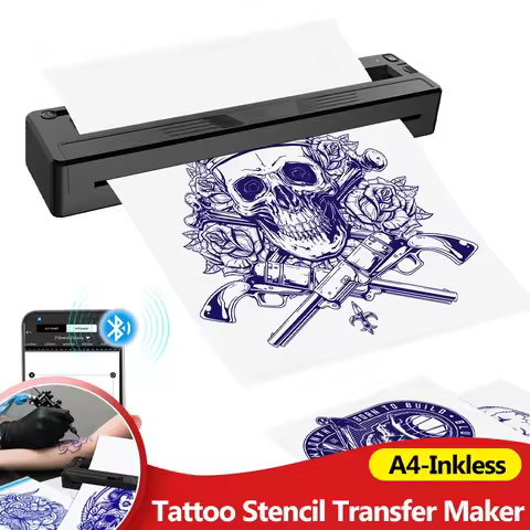 Tattoo Stencil Transfer Printer Machine A4 Portable Thermal Tattoo Maker Line Photo Drawing Printing