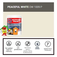 OW 1009P PEACEFUL WHITE • 1L • Weatherbond • Nippon • Low Sheen • Exterior Wall • 7 Years Protection