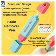 🇸🇬RENZO Portable Stain Remover Pen Quick Result Anti-Yellowing Cleaner Elephant Kiss Gieleph 12ml