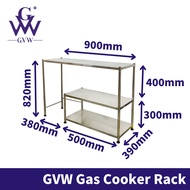 GVW Stainless Steel Kitchen Stove Rack Dapur Gas Stove Rack Rak Dapur Serba Guna Rak Sinki Dapur Sta