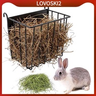 [LovoskiacMY] Hay Feeder for Rabbits, Feed Dispenser, Practical Hay Feeder Stand Made of Metal, Feed