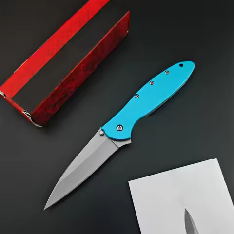 Outdoor Knife 1660 Folding Knife 8Cr13Mov Blade Aluminum Alloy Handle Pocketknife Survival Camping H
