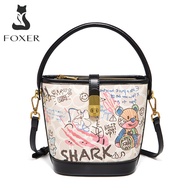 Foxer official store Cross Body & Shoulder Bags PU leather premium quality women handbag bucket hand