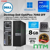 #1648 Used PC Dell OptiPlex Desktop Computer Intel Core i5 i5-6600 3.90 GHz Small Form Factor Comput