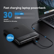 Baseus Blade HD Version 20000mAh 100W Powerbank Fast Charge Digital Display With Charging  Cable Powerbank For Laptop