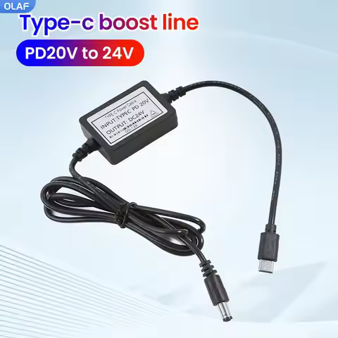 PD 20V To 24V Type C Power Boost Cable USB C To DC 20V 24V WiFi to Power bank Cable Step-up Cord For