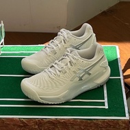 Asics Gel Resolution 9 Women White Tennis Shoes/Original Asics Tennis Shoes - 40