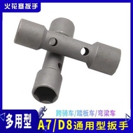 Motorcycle Spark Plug Socket Wrench Disassembly Assembly Spark Plug Tool Two-End Dual-Use A7TC D8