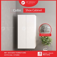 MF DESIGN Collin WALL SHOE CABINET 2 Door With 6Tiers Cabinet Shoes Rack Cabinet Kasut Rak almari kasut  almari gantung