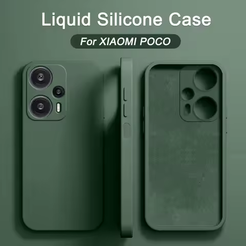 Luxury Liquid Silicone Phone Case For Xiaomi Poco F5 F1 F2 F3 F4 F5 Pro GT Cases For Poco X5 M4 M3 X