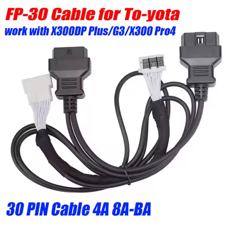 OBDSTAR FP-30 Cable for Toyota 30PIN Cable 4A 8A-BA Proximity All Keys Lost Bypass No Need to Pierce