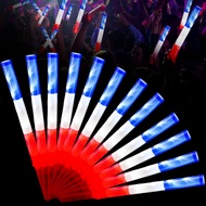 Honoson Patriotic Light Stick 15.8 Inch Red White Blue Glow in the Dark Baton Fourth of July LED Lig