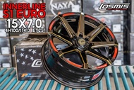 ล้อแม็ก ขอบ15 COSMIS INNERLINE S1 EURO SPEC 15X7.0 4H100 ET+25 🎏ราคาชุด4วง✅แถมจุ๊บเหล็ก👍 ล้อแท้มีรับประกันโครงสร้างนาน6ปี/สี1ปี✅❤️ล้อเบา6.5Kg