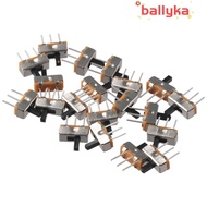 BALLYKA 20pcs Micro Slide Switch, 2 Position 1P2T Toggle Switch, Mini 4mm Toggle Vertical SPDT Micro